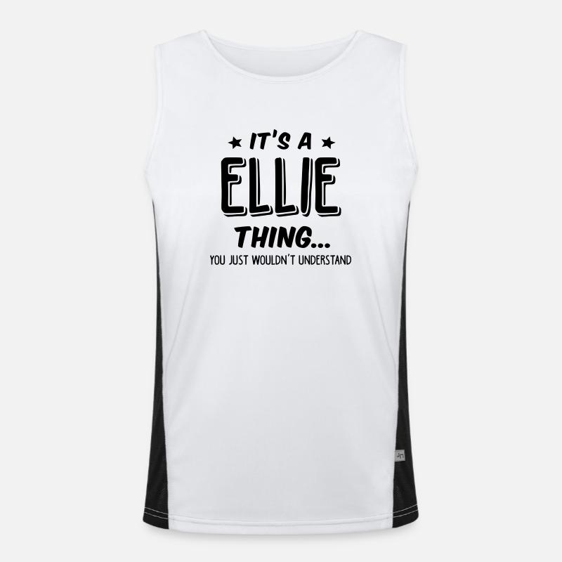 ellie its a name thing Men's Functional Contrast Tank Top 