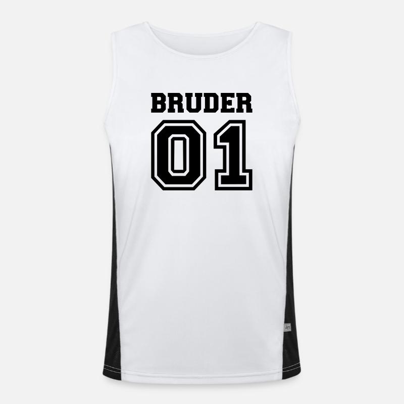 Bruder Funktionelles Kontrast-Tank Top für Männer 