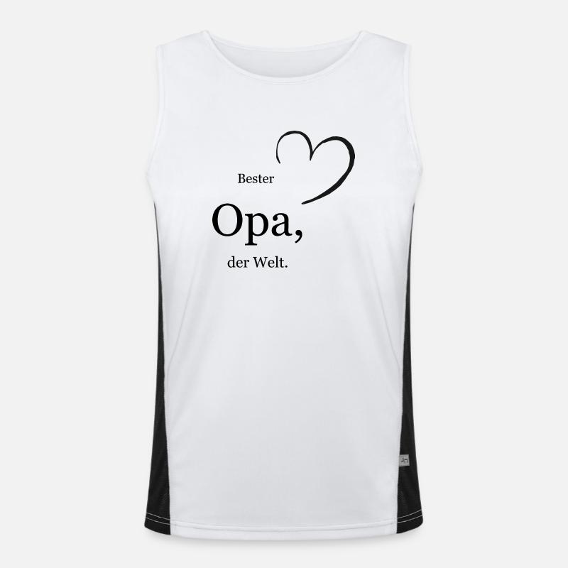Bester Opa, der Welt. Funktionelles Kontrast-Tank Top für Männer 