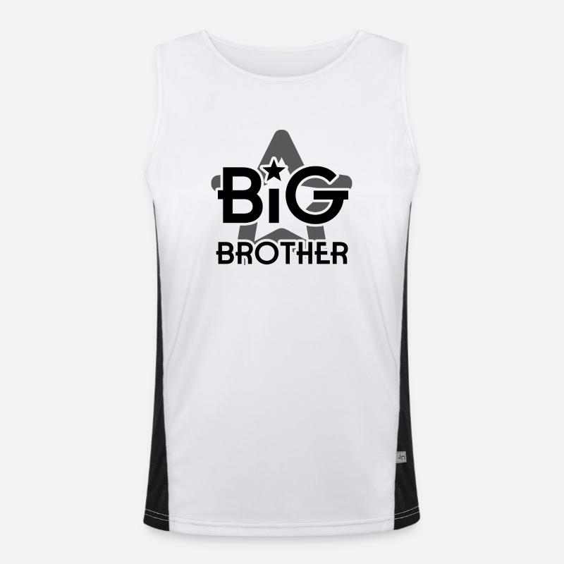 GROßER BRUDER Funktionelles Kontrast-Tank Top für Männer 