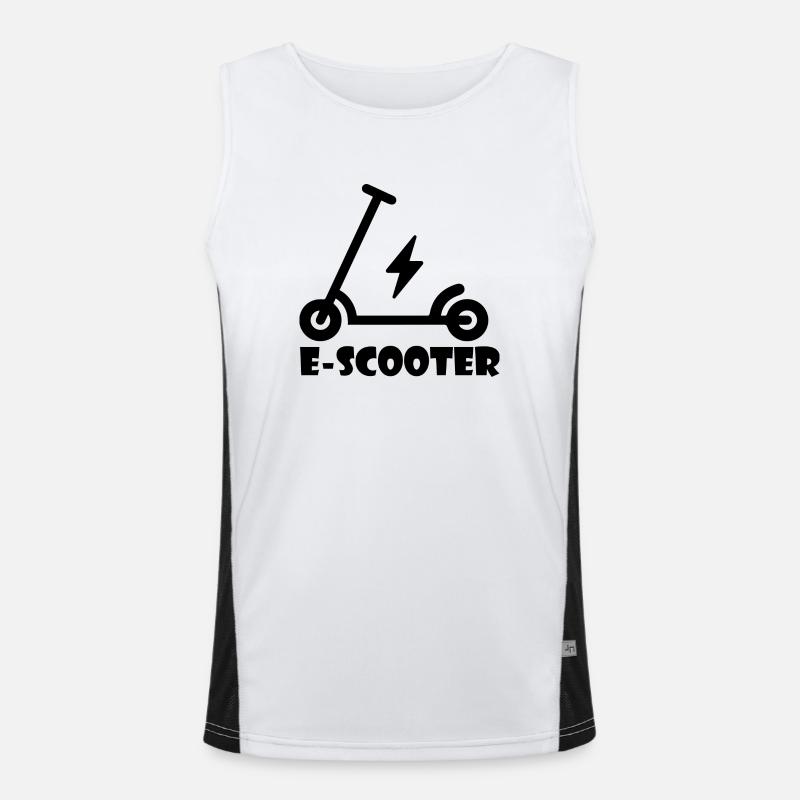 E-Scooter Roller Scooter Funktionelles Kontrast-Tank Top für Männer 