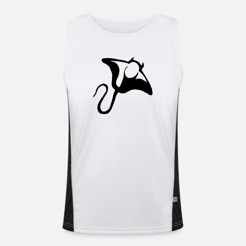 rochen Funktionelles Kontrast-Tank Top für Männer 