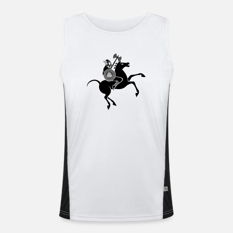 wikinger krieger 02 Funktionelles Kontrast-Tank Top für Männer 