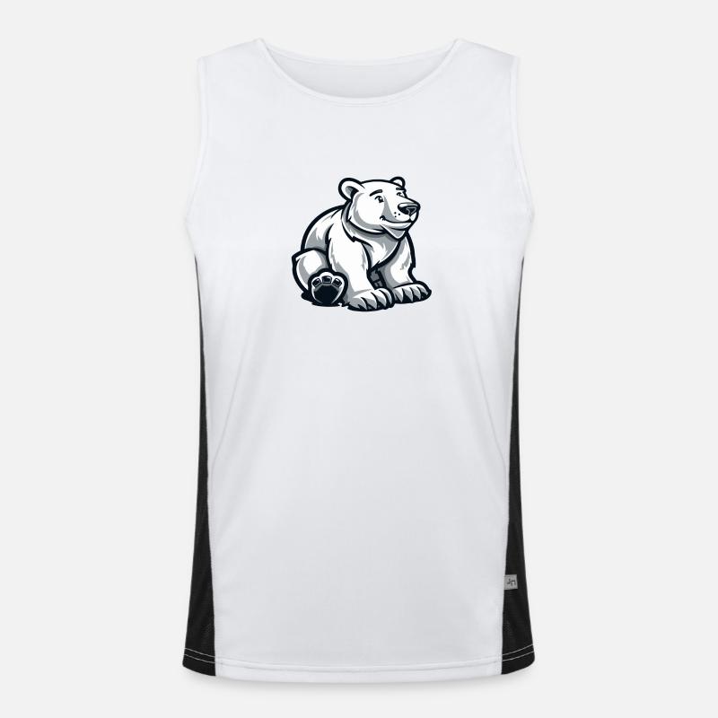 eisbär Funktionelles Kontrast-Tank Top für Männer 
