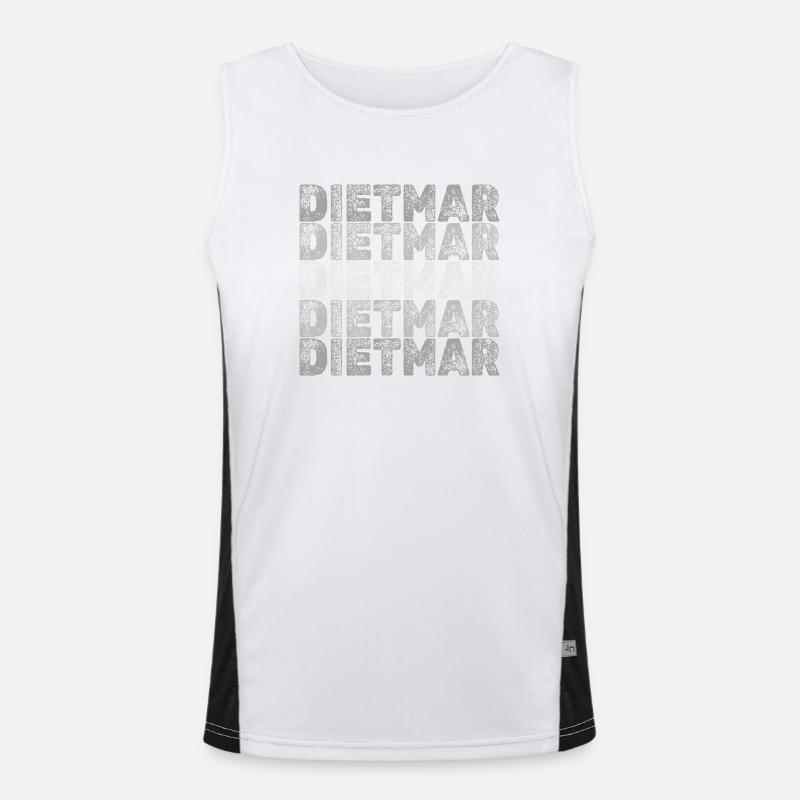 Dietmar Dietmar Funktionelles Kontrast-Tank Top für Männer 