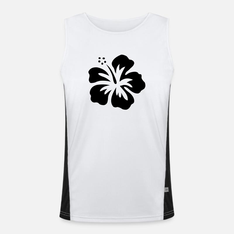 hibiskusblüte Funktionelles Kontrast-Tank Top für Männer 