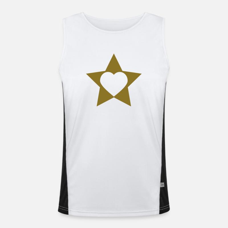 stern Funktionelles Kontrast-Tank Top für Männer 