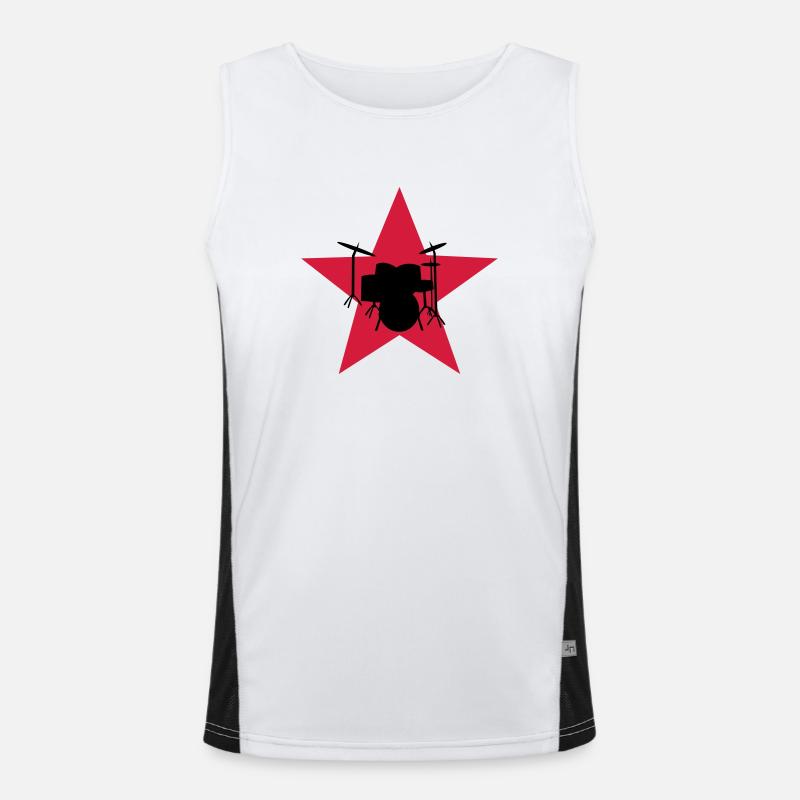 drum Men's Functional Contrast Tank Top 