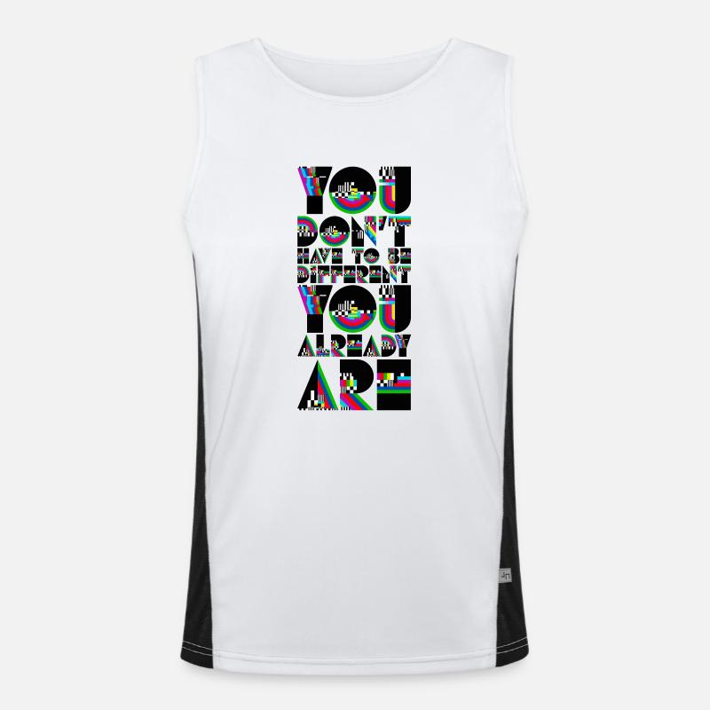 Unique Men's Functional Contrast Tank Top 