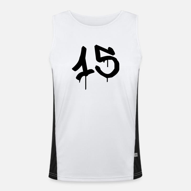 Graffiti : 15 Men's Functional Contrast Tank Top 