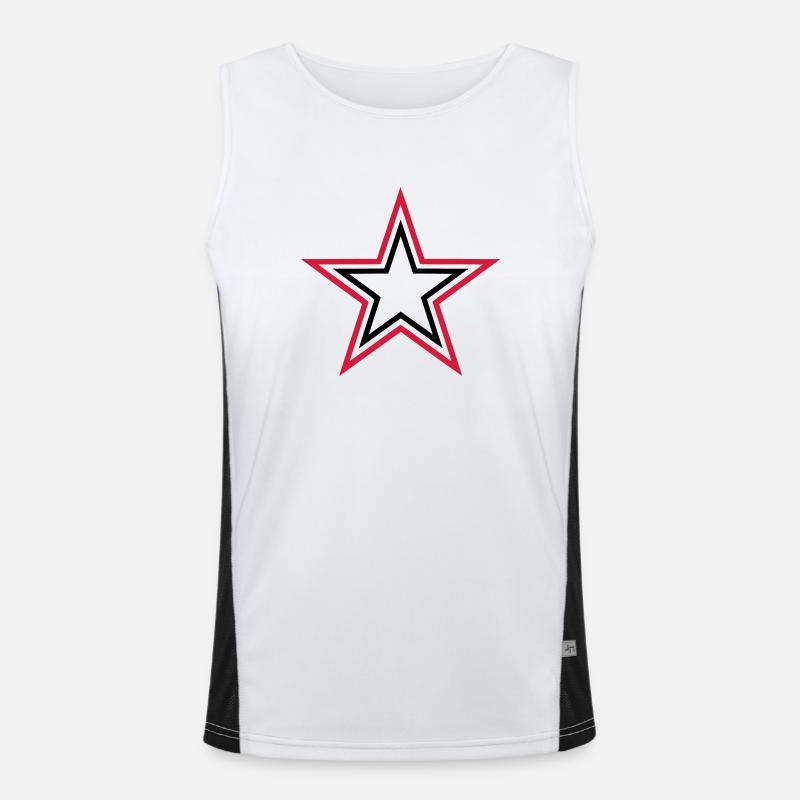 stars Funktionelles Kontrast-Tank Top für Männer 