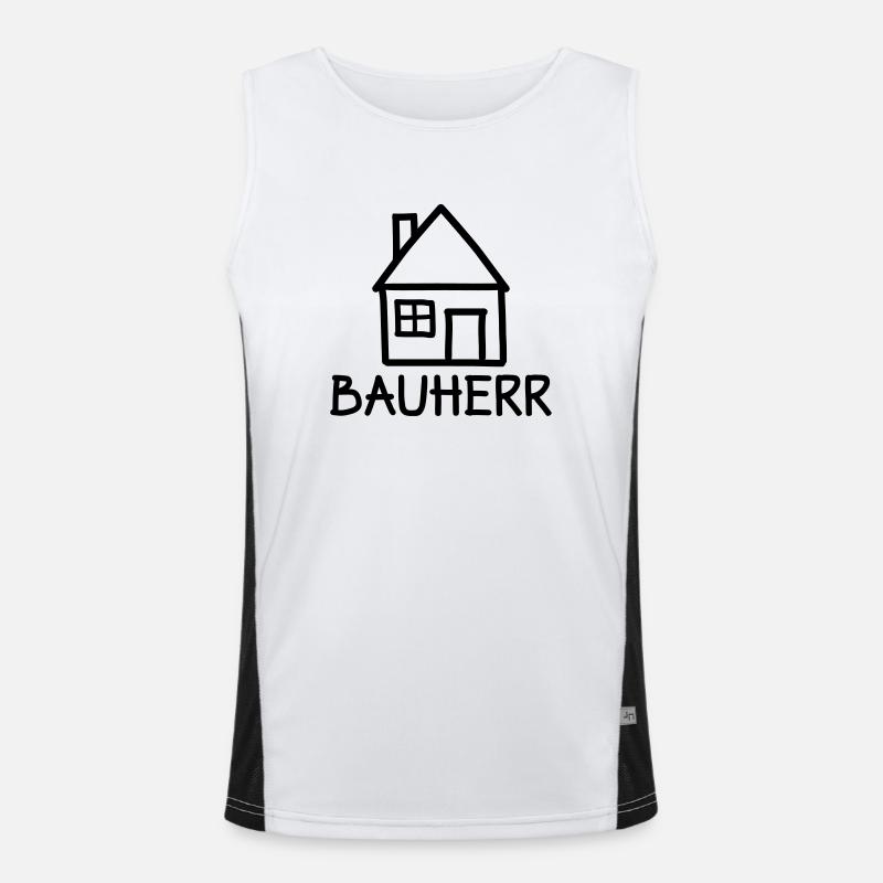 Bauherr Funktionelles Kontrast-Tank Top für Männer 