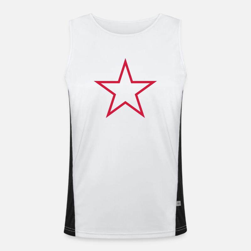 5 Five Star_V2 Men's Functional Contrast Tank Top 