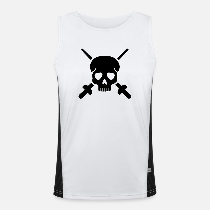 Fechten Funktionelles Kontrast-Tank Top für Männer 