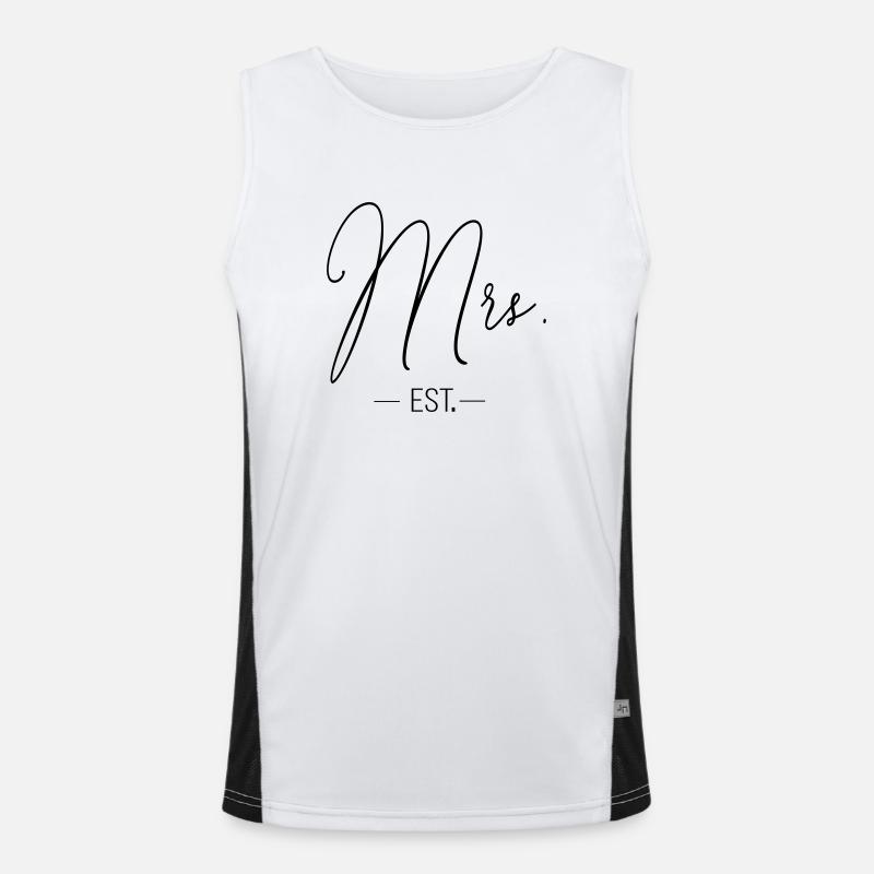 mrs_est Men's Functional Contrast Tank Top 
