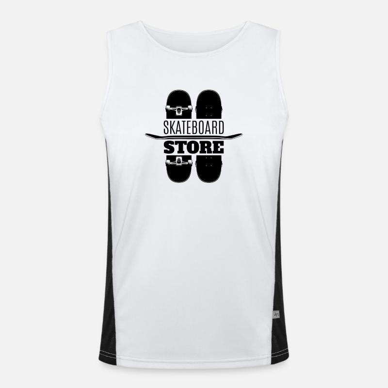 Skateboard SUP Surfen Funktionelles Kontrast-Tank Top für Männer 