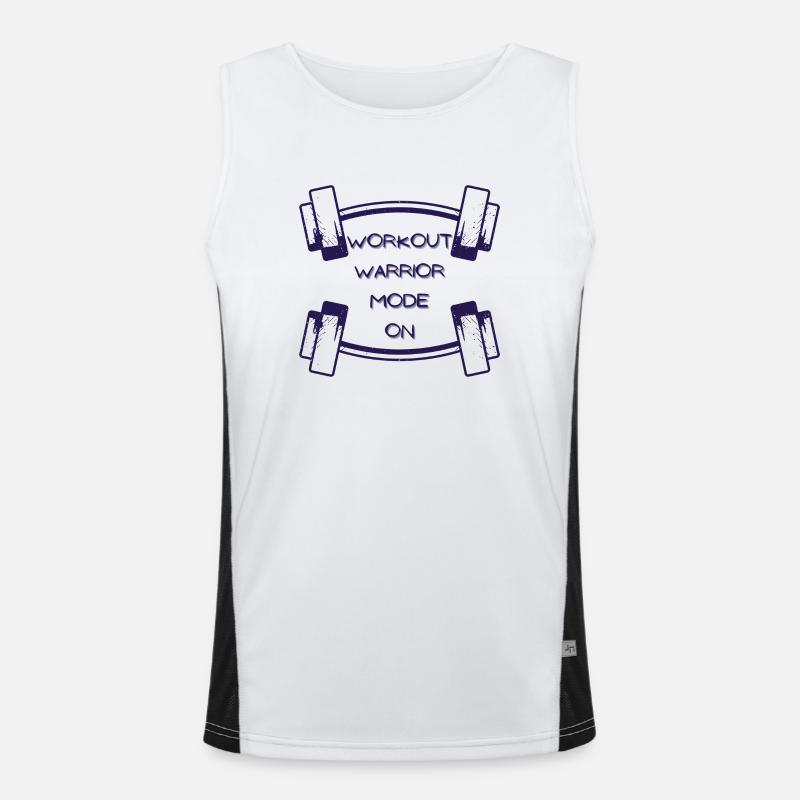 Workout warrior mode on - 1 Men's Functional Contrast Tank Top 