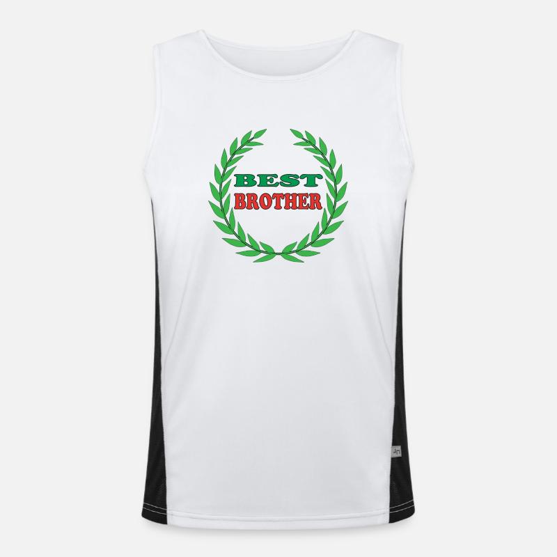 BESTER BRUDER Funktionelles Kontrast-Tank Top für Männer 