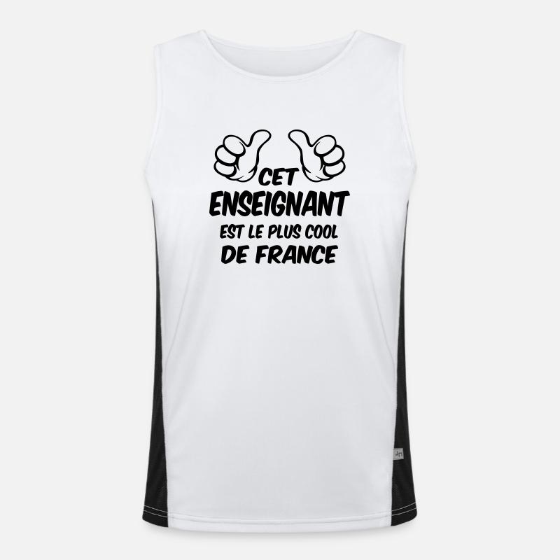 BESTER LEHRER Funktionelles Kontrast-Tank Top für Männer 