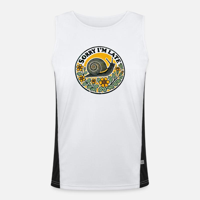 Sorry I'm Late Men's Functional Contrast Tank Top 