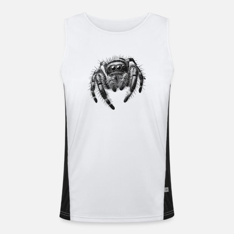 Jumping spider Men's Functional Contrast Tank Top 