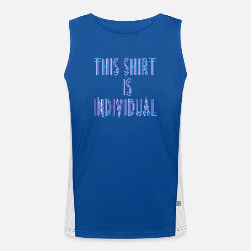 Individuelles Design Fun Spruch Funktionelles Kontrast-Tank Top für Männer 