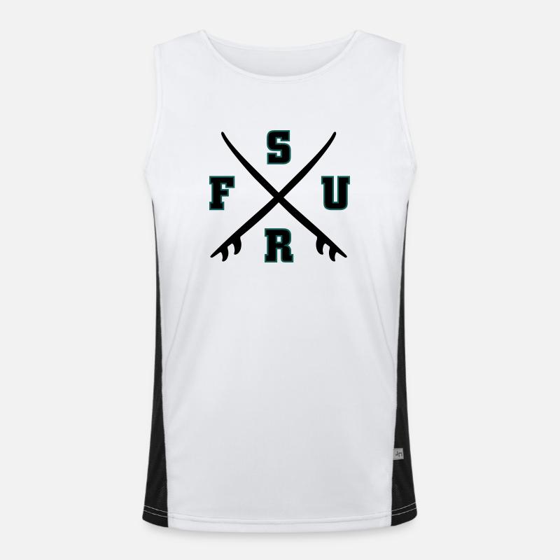 Surf Logo Men's Functional Contrast Tank Top 