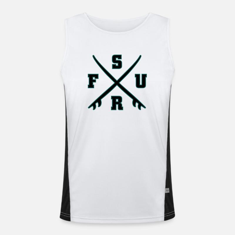 Surf Logo Débardeur respirant contrasté Homme 