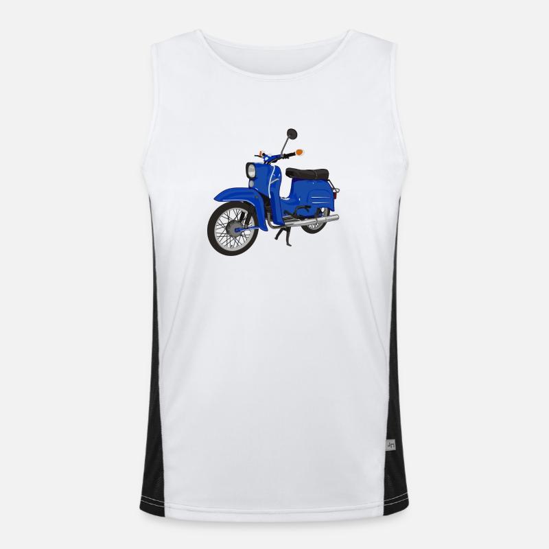 simson schwalbe Funktionelles Kontrast-Tank Top für Männer 