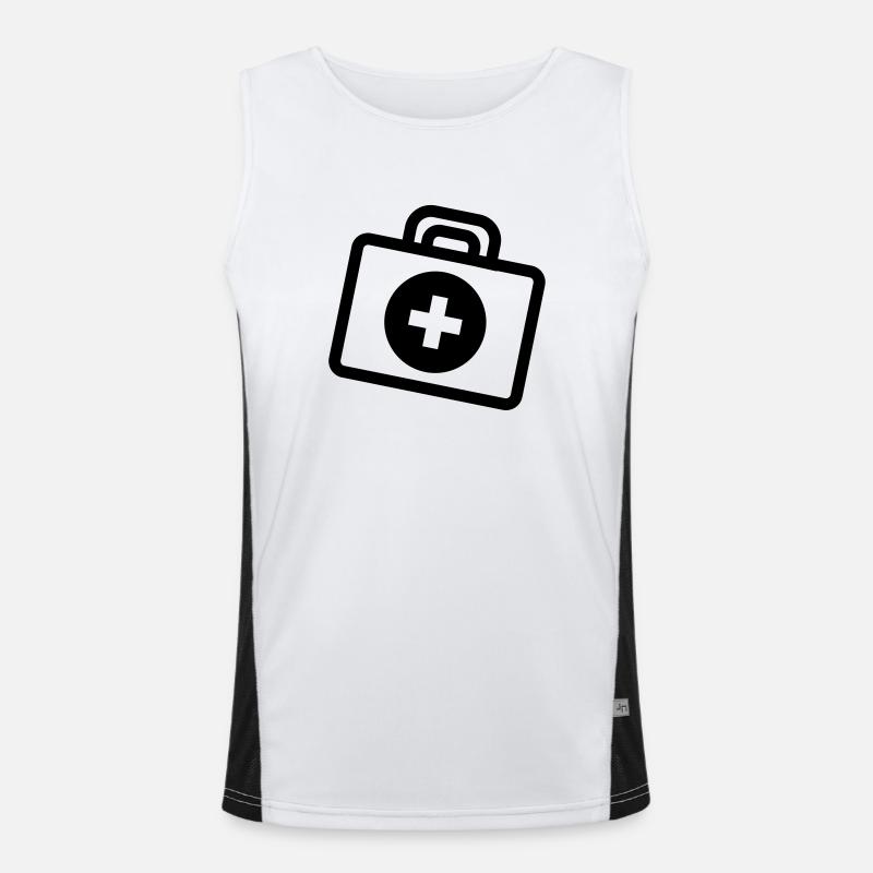 erstehilfe_f1 Funktionelles Kontrast-Tank Top für Männer 