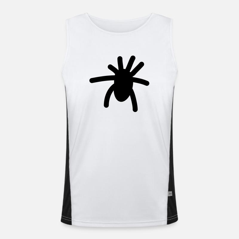 Spinne (Tarantula) Funktionelles Kontrast-Tank Top für Männer 