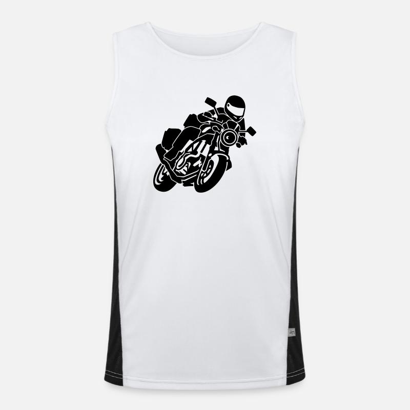 Motorcycle Men's Functional Contrast Tank Top 
