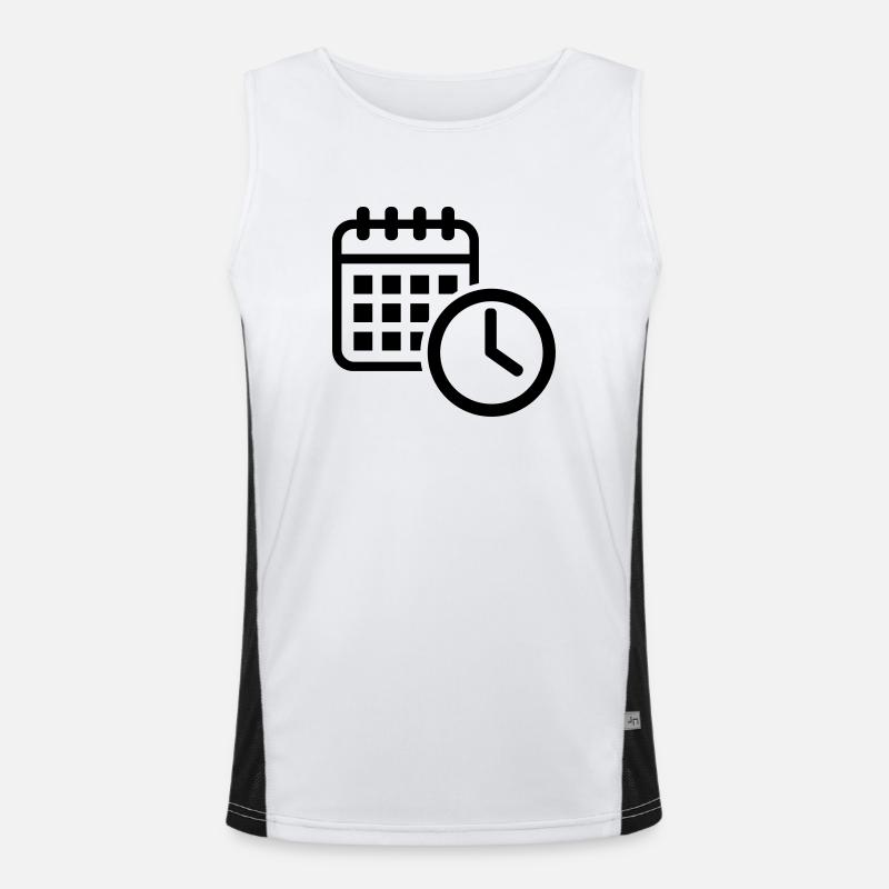 Kalender Funktionelles Kontrast-Tank Top für Männer 