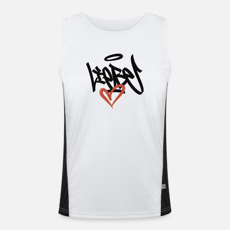 liebe graffiit Débardeur respirant contrasté Homme 