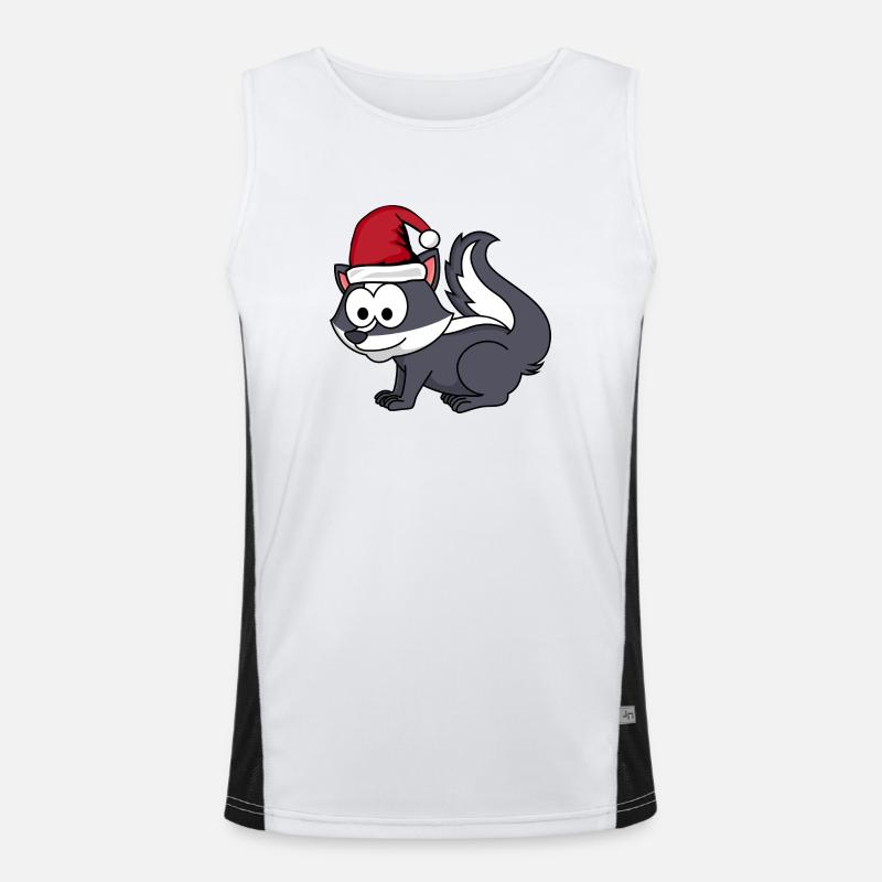 Stinker Comic Christmas Men's Functional Contrast Tank Top 