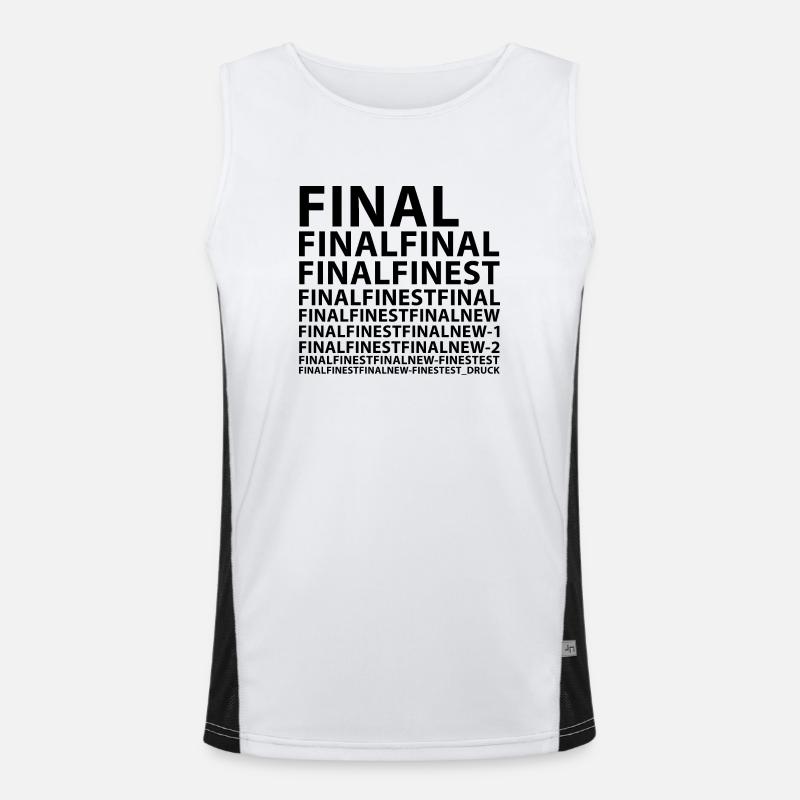 Final Finest Funktionelles Kontrast-Tank Top für Männer 