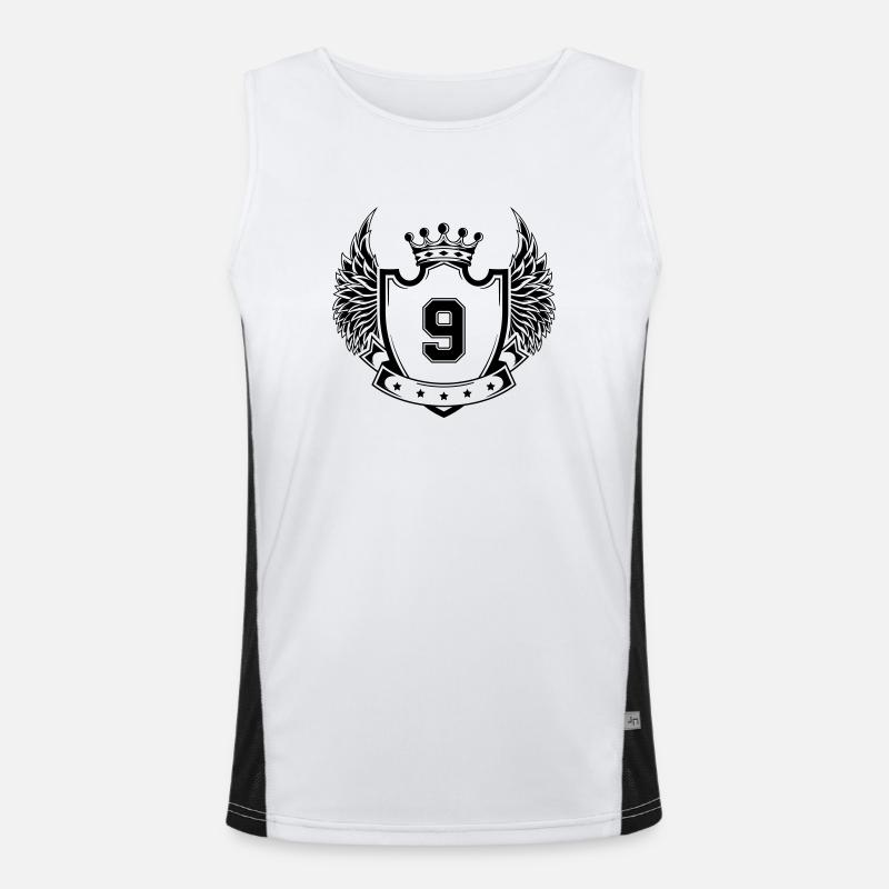 Wappen 9 Funktionelles Kontrast-Tank Top für Männer 