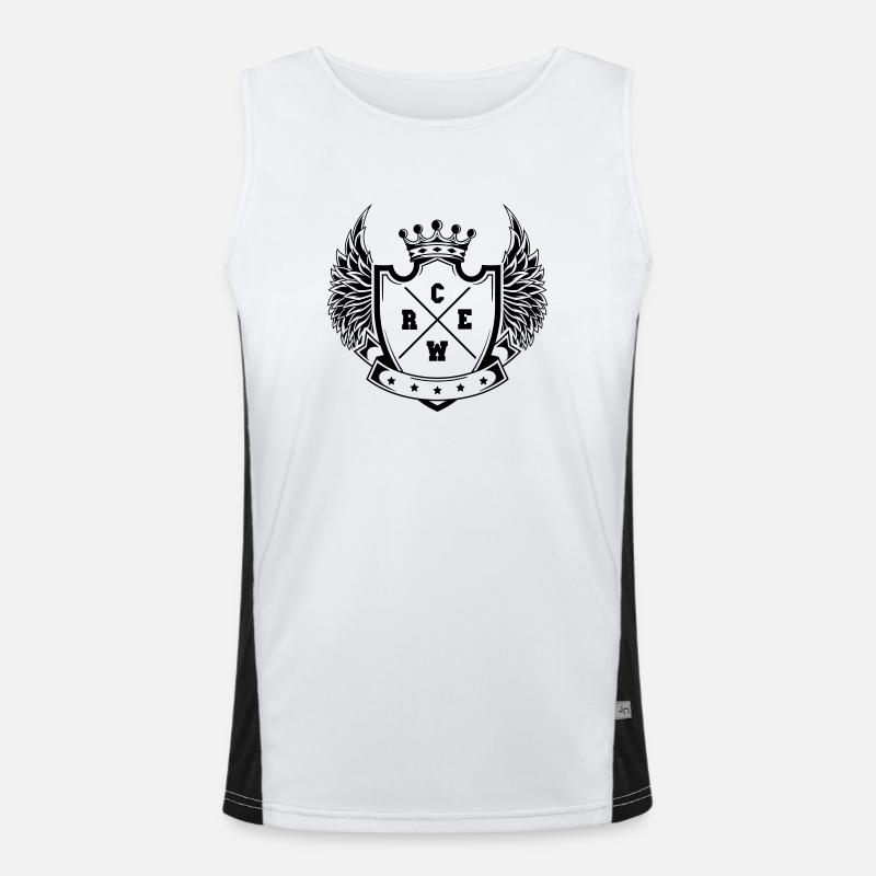 Crew Funktionelles Kontrast-Tank Top für Männer 