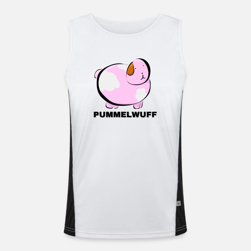 Pummelwuff - entdecke das Pummelmon in dir Funktionelles Kontrast-Tank Top für Männer 