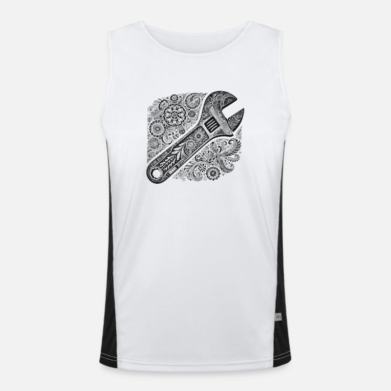 Open-end wrenches Men's Functional Contrast Tank Top 