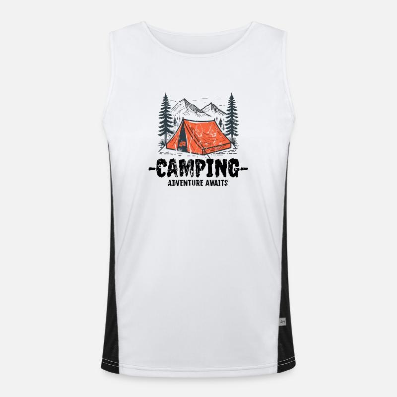 Camping-Kader Funktionelles Kontrast-Tank Top für Männer 