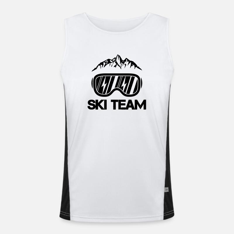 ski team Funktionelles Kontrast-Tank Top für Männer 