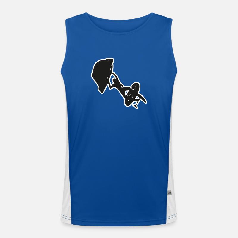 Wingfoiling Funktionelles Kontrast-Tank Top für Männer 