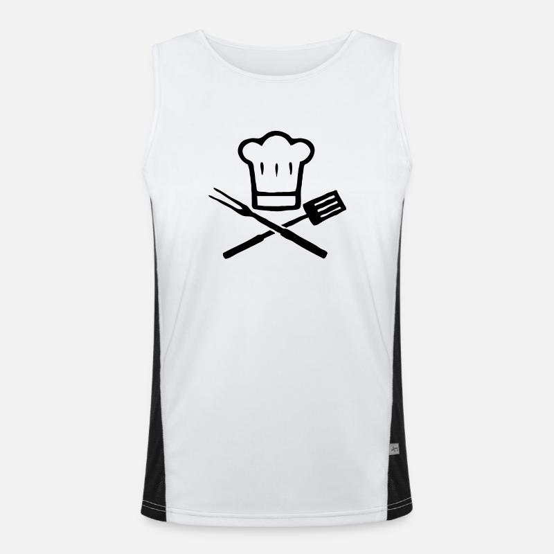 BBQ Funktionelles Kontrast-Tank Top für Männer 