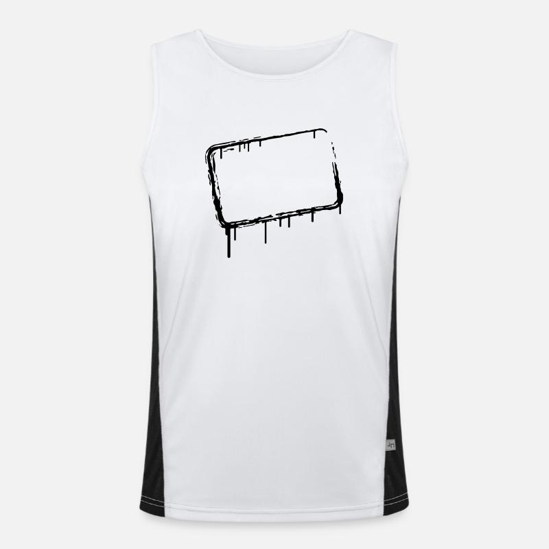 Cadre de graffiti Débardeur respirant contrasté Homme 