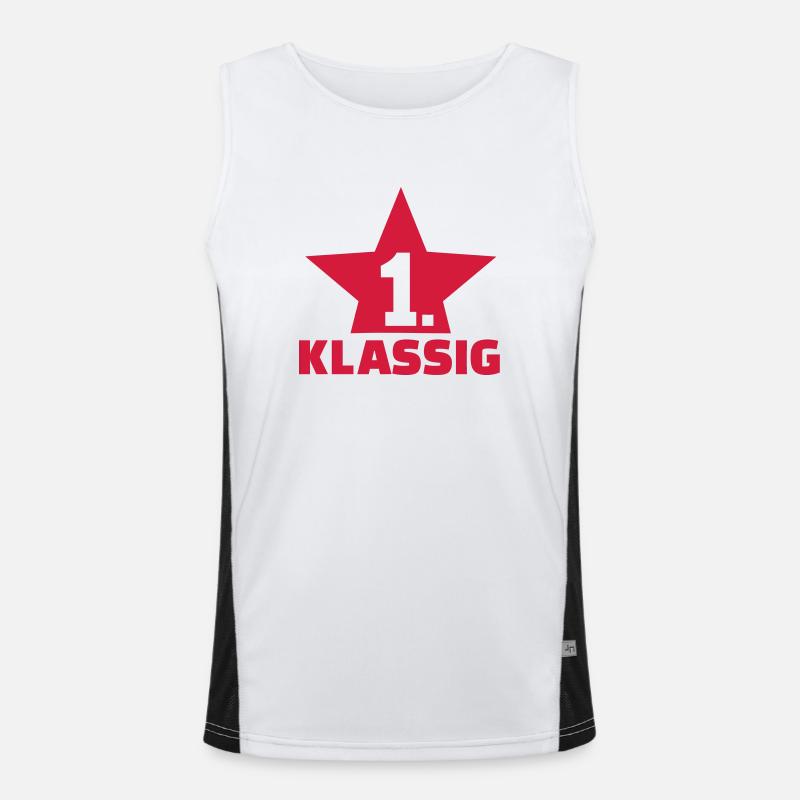 Einschulung Funktionelles Kontrast-Tank Top für Männer 