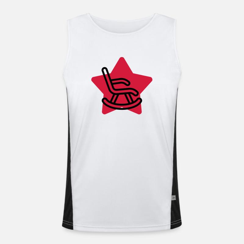 Retirement Retired Ruhestand Retraite Retraitée - Men's Functional Contrast Tank Top  - white/black