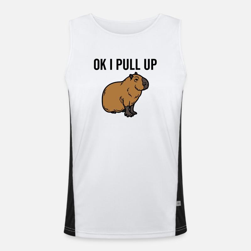 Ok I Pull Up Men's Functional Contrast Tank Top 