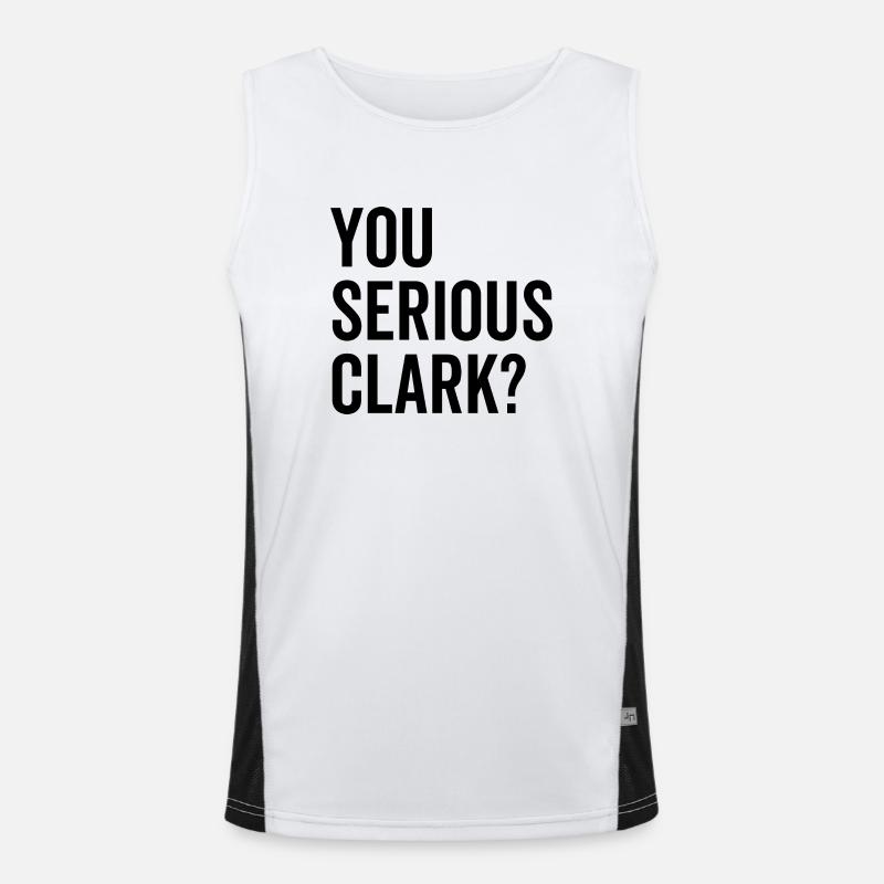 Du ernst Clark? Funktionelles Kontrast-Tank Top für Männer 