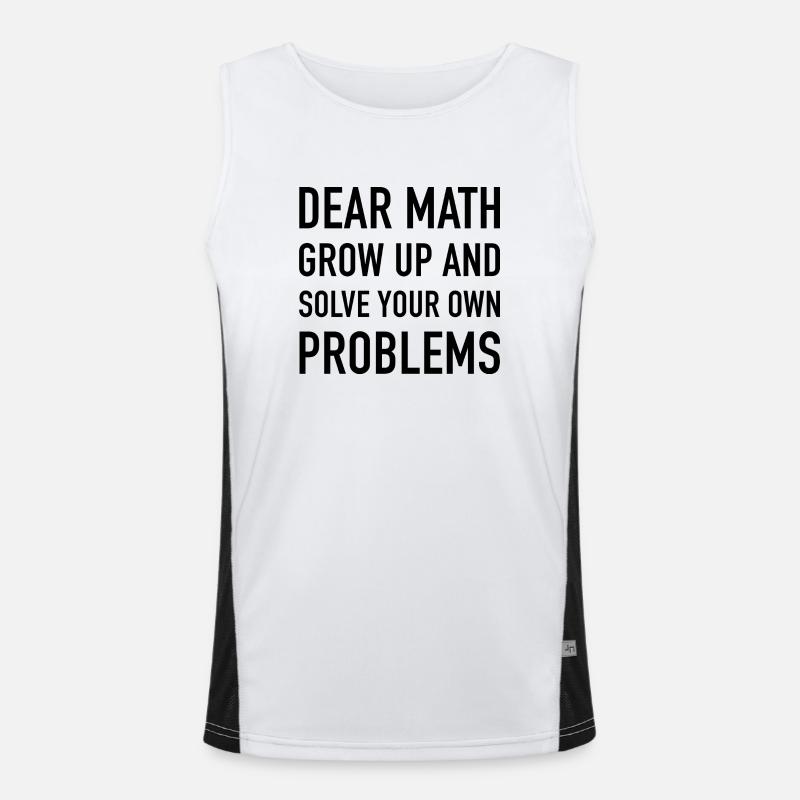 Dear Math Men's Functional Contrast Tank Top 